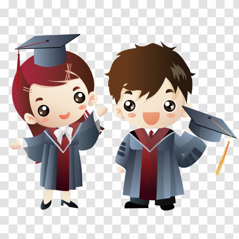 Graduation Ceremony Cartoon Doctorate Clip Art - Flower - Cute Doctor Transparent PNG