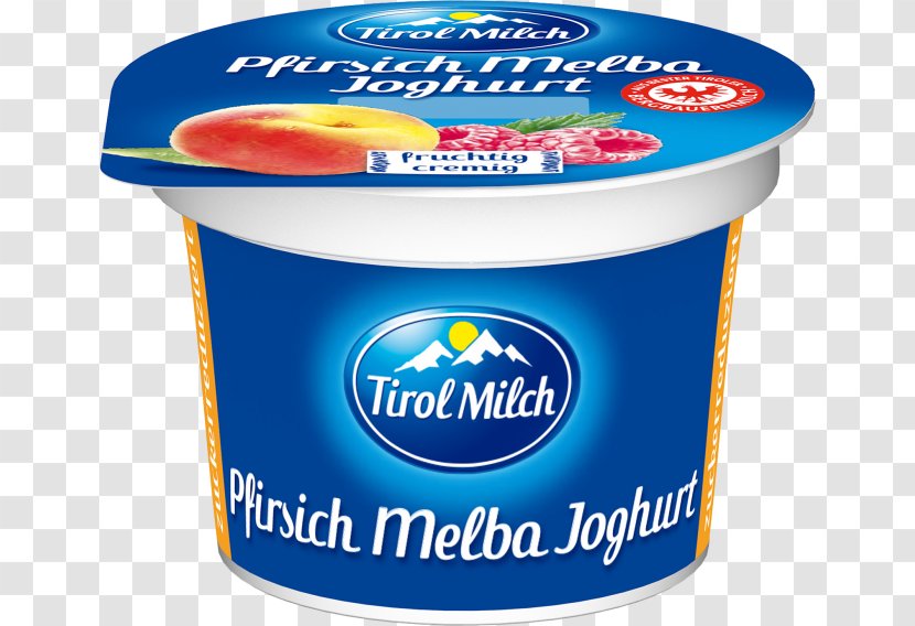 Crème Fraîche Peach Melba Milk Yoghurt Cream Cheese - Cr%c3%a8me Fra%c3%aeche - Yogurt Transparent PNG