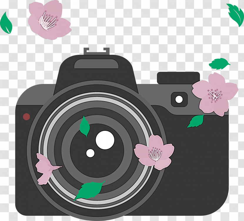 Camera Flower Transparent PNG