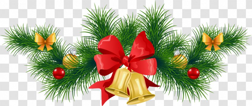 Holiday Christmas Garland Clip Art - Gift - Cliparts Transparent Transparent PNG