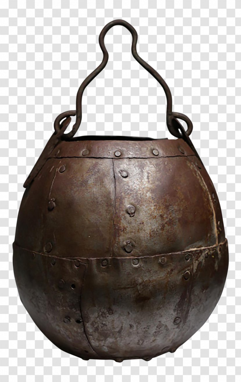 Copper Artifact - Metal - Vintage Buckets Transparent PNG