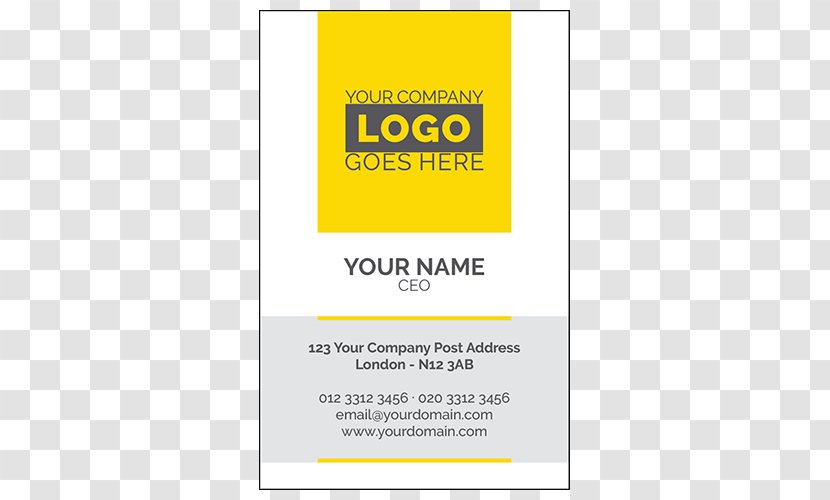 Solution Brand Font Line - Single Sided Business Card Transparent PNG