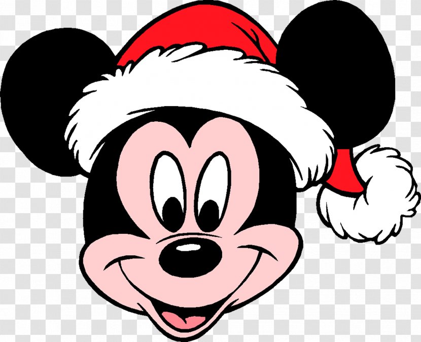 Mickey Mouse Minnie Daisy Duck Pluto Santa Claus - Heart Transparent PNG