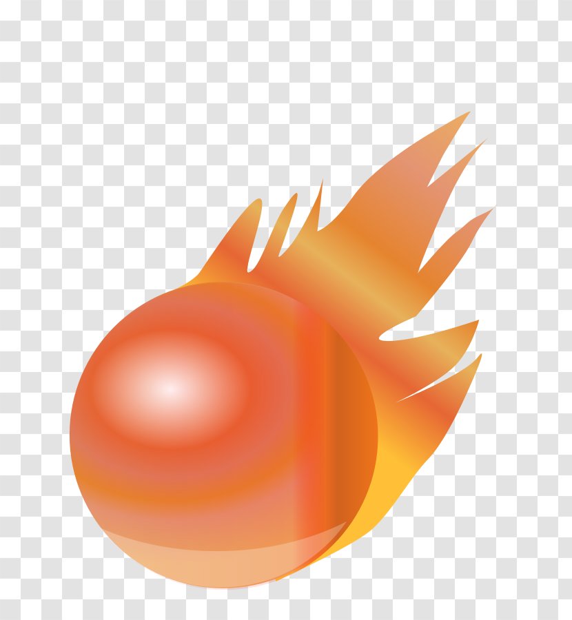 Fire Ball Clip Art - Peach - Vector Free Transparent PNG