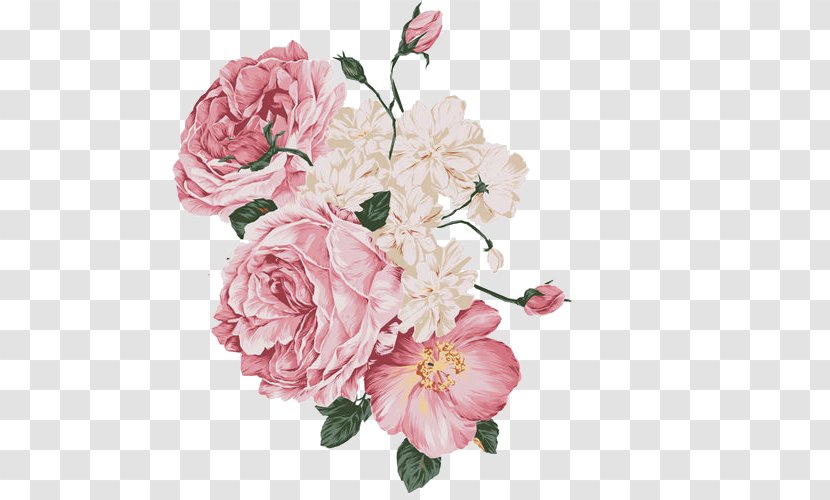 Rose Flower Floral Design Pink Decoupage Transparent PNG