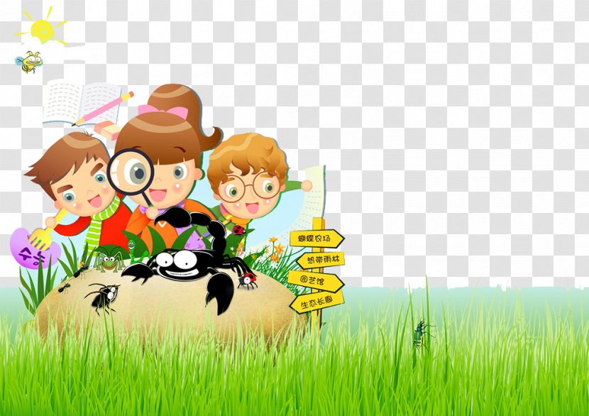 Cartoon Illustration - Child - Valley With The Children Transparent PNG