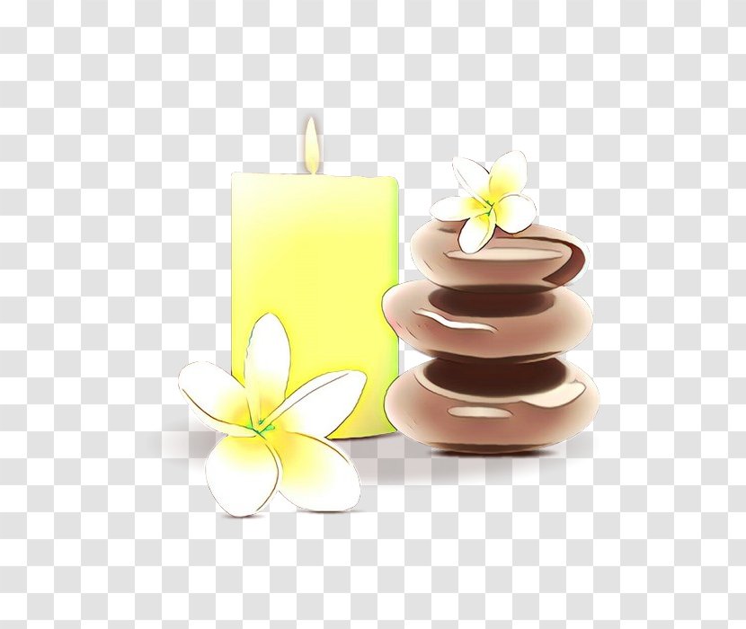 Frangipani Candle Yellow Lighting Petit Four - Petal - Torte Baked Goods Transparent PNG
