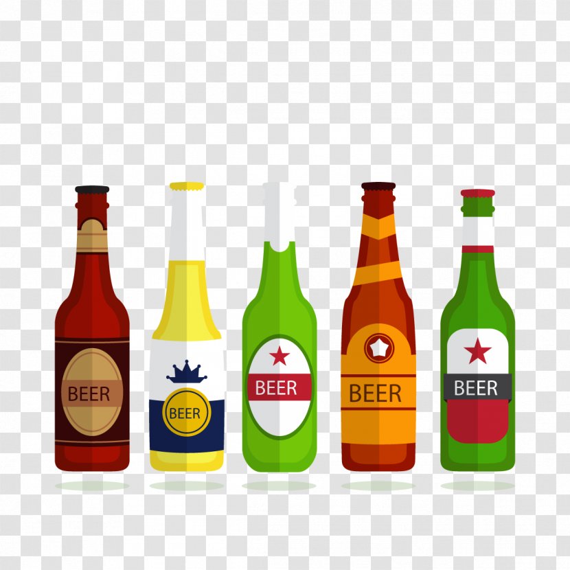 Beer Bottle Heineken Alcoholic Beverage - Brand - Vector Bottles Transparent PNG
