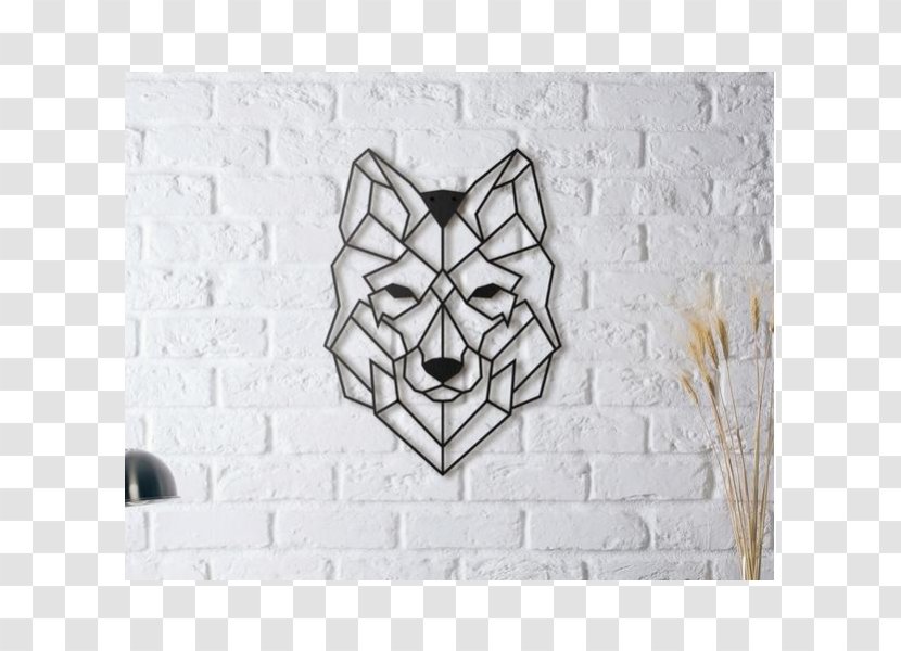 Gray Wolf Wall Decal Art - Painting Transparent PNG