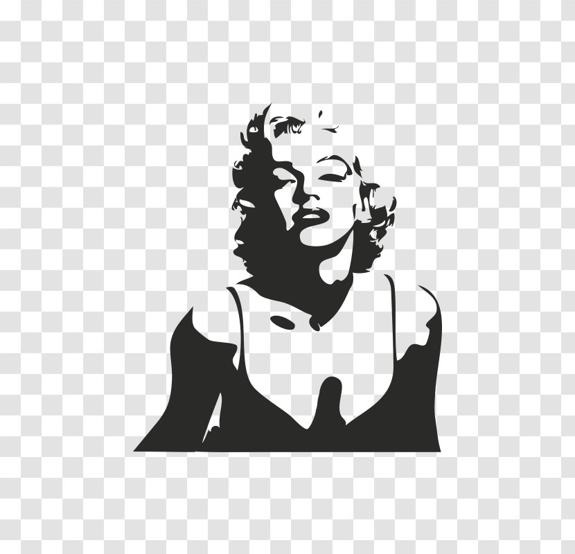 Marilyn Monroe Silhouette Wall Decal Canvas Painting Transparent PNG