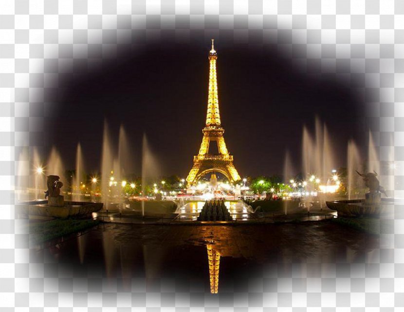 Eiffel Tower Champ De Mars Arc Triomphe Seine - Drawing Transparent PNG