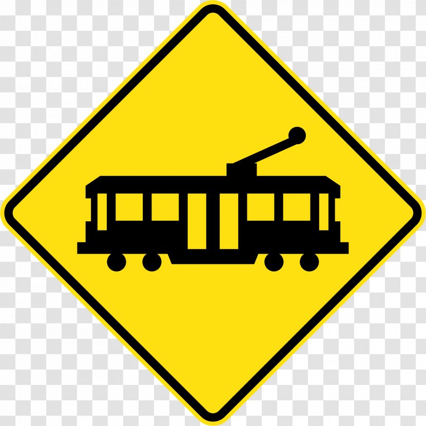 Bus Tram Stop Sign Traffic Warning - Intersection - Road Transparent PNG