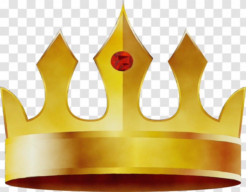 Crown - Paint - Yellow Transparent PNG