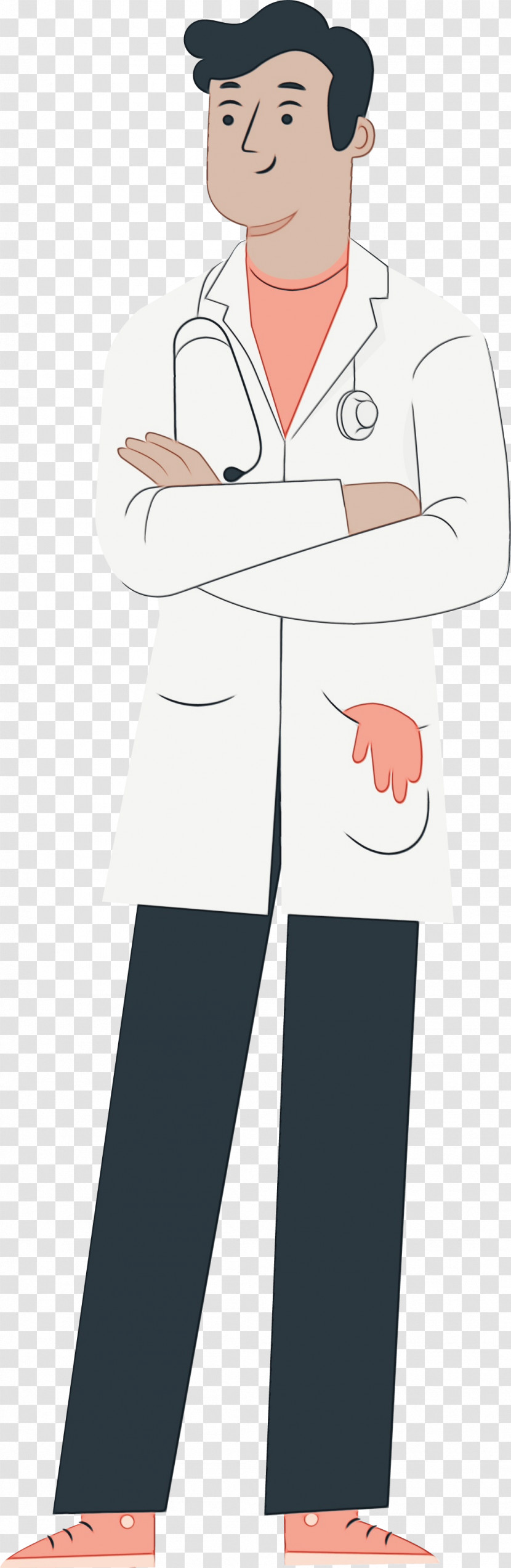 Uniform Human Cartoon Sleeve Headgear Transparent PNG