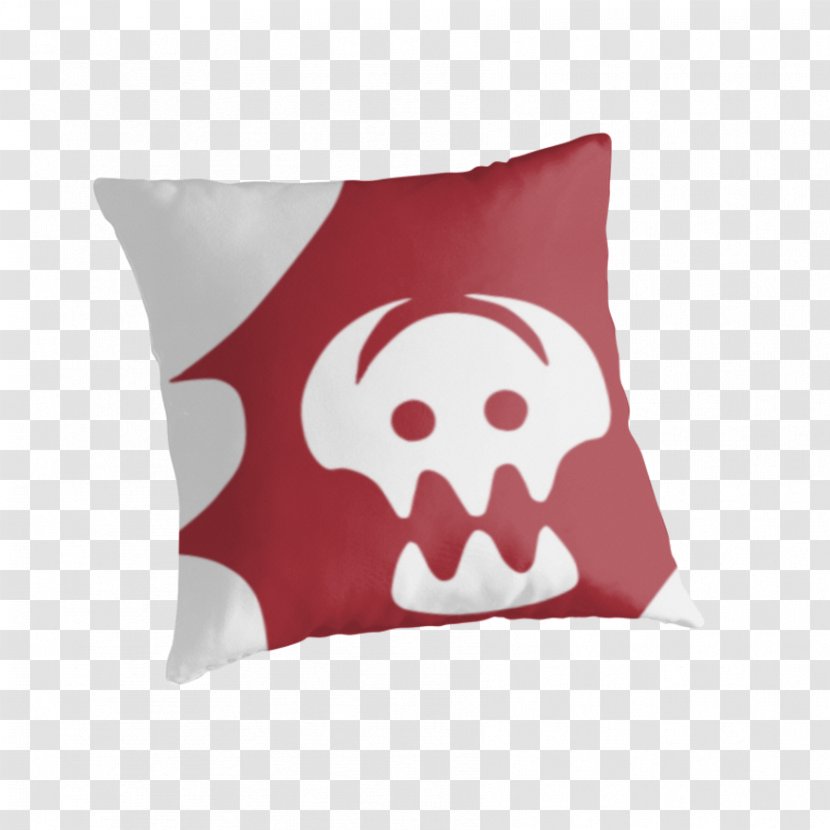 Throw Pillows Cushion Skull Toothless - Red - Logo Transparent PNG