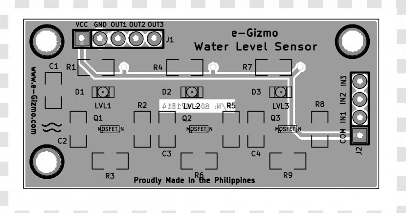 Electronic Component Level Sensor Electronics Electrical Network - Water - Layer Transparent PNG