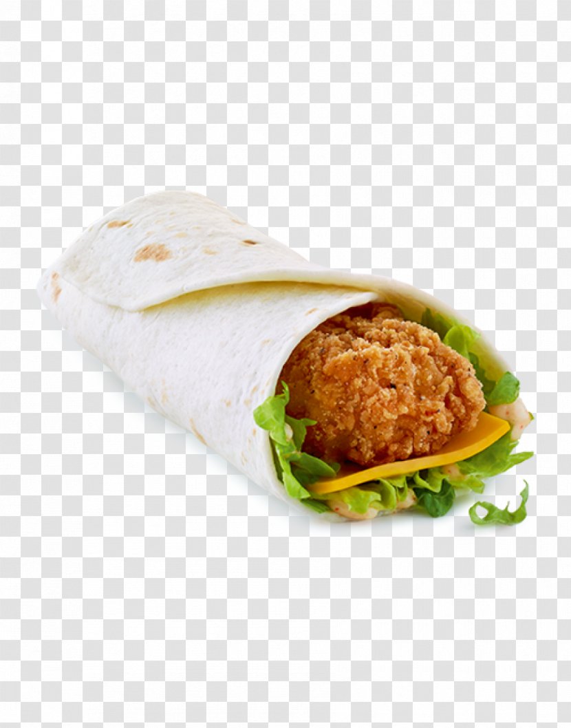 Falafel Wrap Chicken Sandwich Barbecue Hot - Fast Food Restaurant Transparent PNG