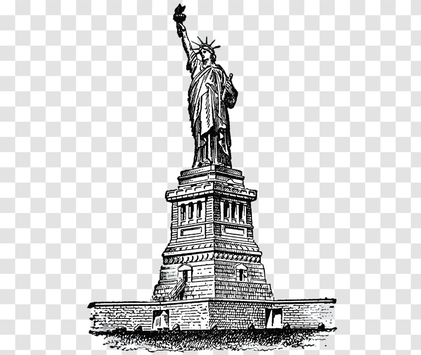 Statue Of Liberty Clip Art - Sculpture - Clipart Transparent PNG