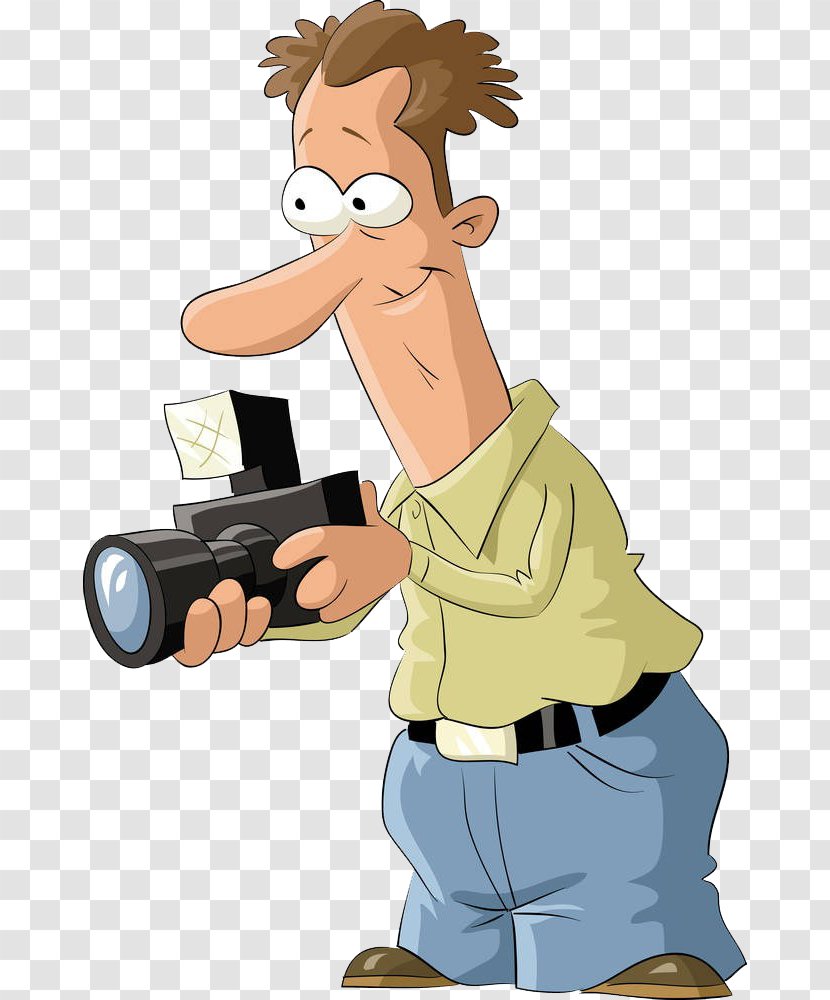Royalty-free Photographer Clip Art - Nose - Holding The Long Of Camera Transparent PNG