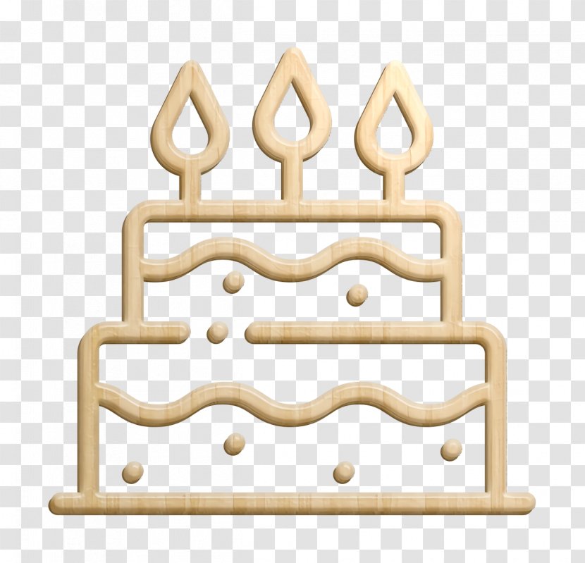 Cake Icon Birthday - Metal Rectangle Transparent PNG