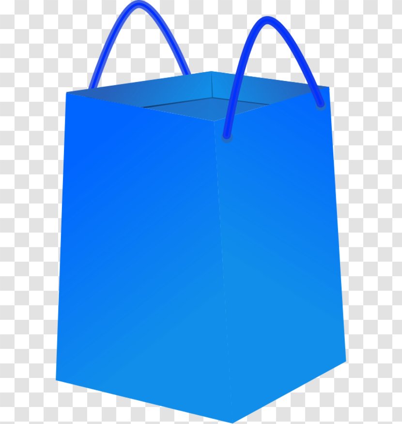 Shopping Bags & Trolleys Handbag Clip Art - Cobalt Blue - Grocery Bag Clipart Transparent PNG