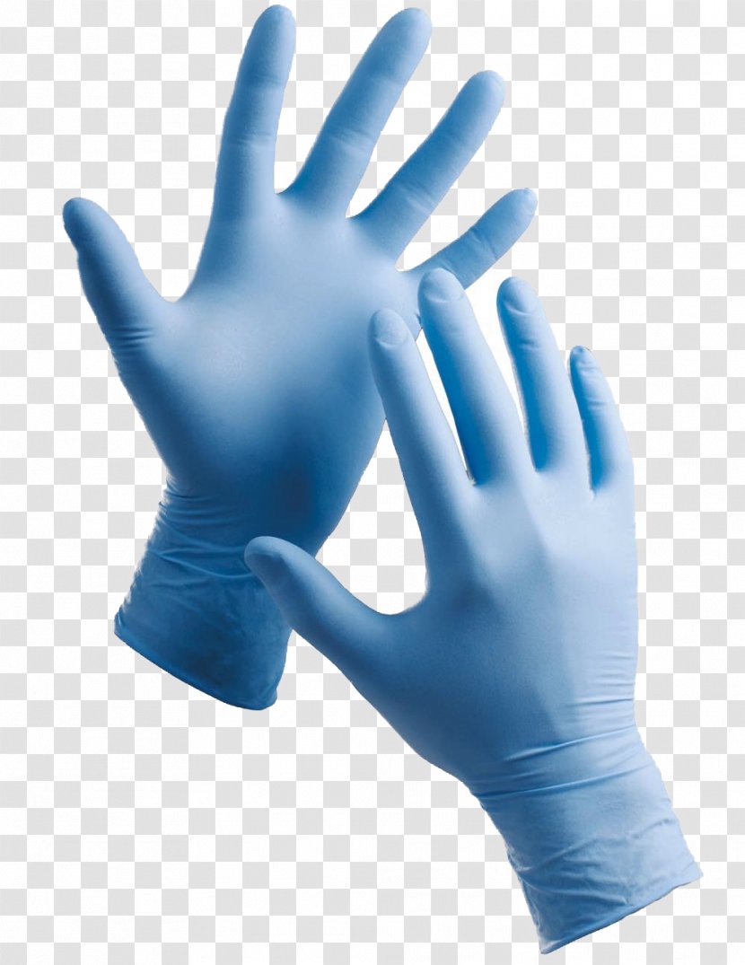 Medical Glove Nitrile Rubber Latex - Purple Transparent PNG