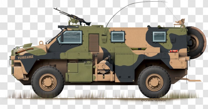 Armored Car Bushmaster Protected Mobility Vehicle Military Armoured Fighting - Gun Turret - Airplane Illustration Transparent PNG
