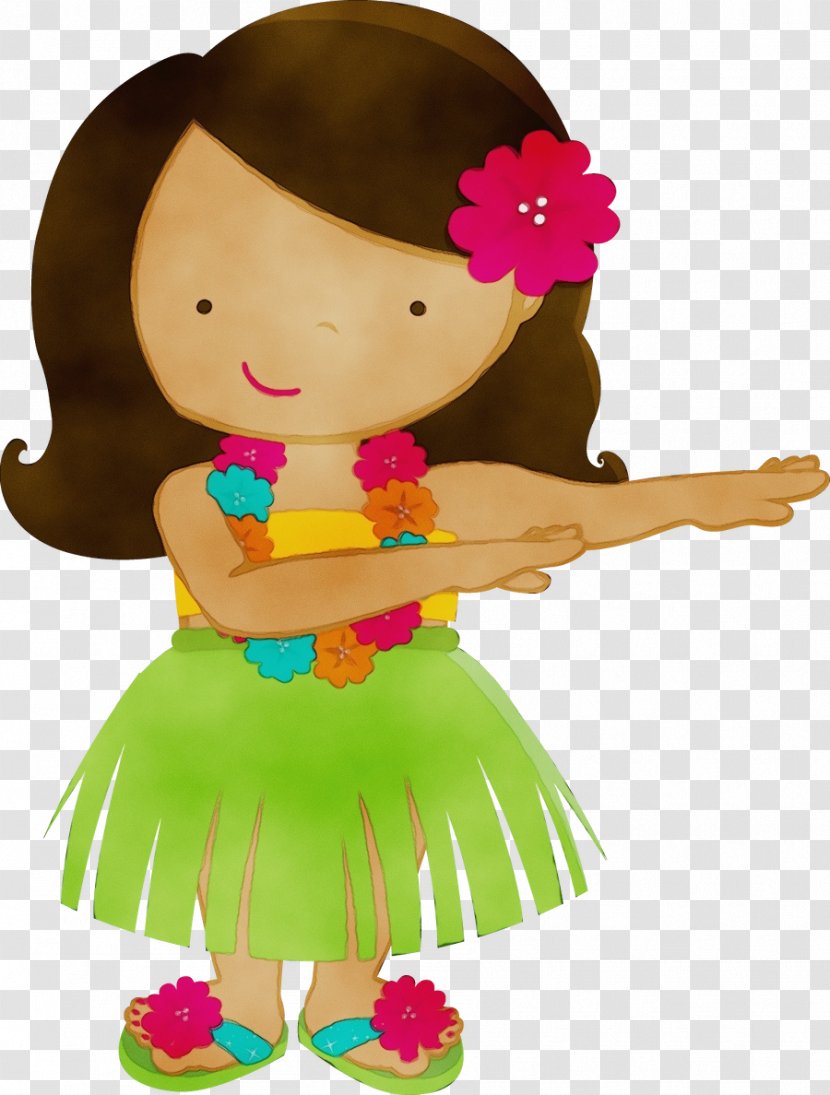 Luau Background - Doll Transparent PNG