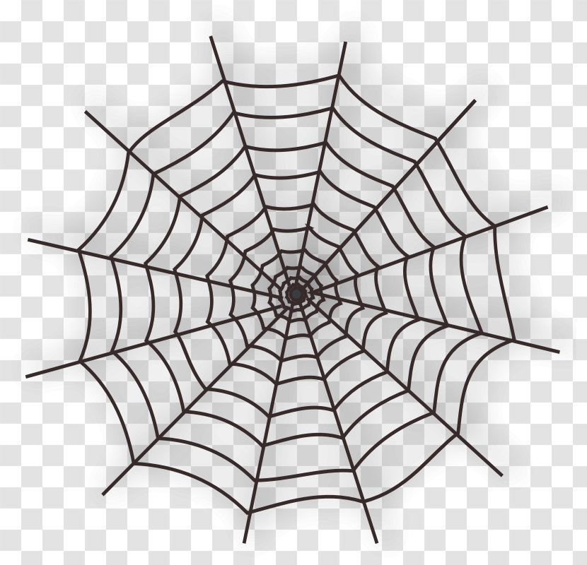 Spider Web Clip Art - Point - Halloween Line Transparent PNG