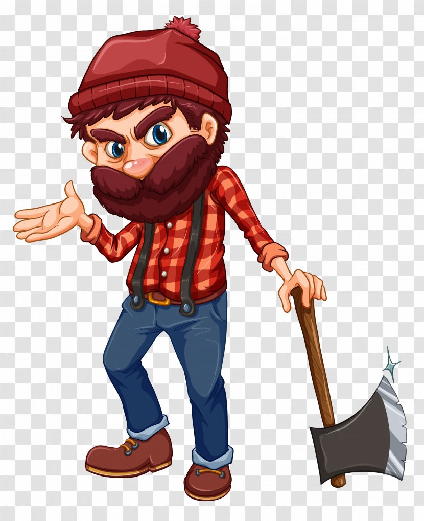 Lumberjack Royalty-free Stock Photography - Figurine - Bearded Axe Transparent PNG