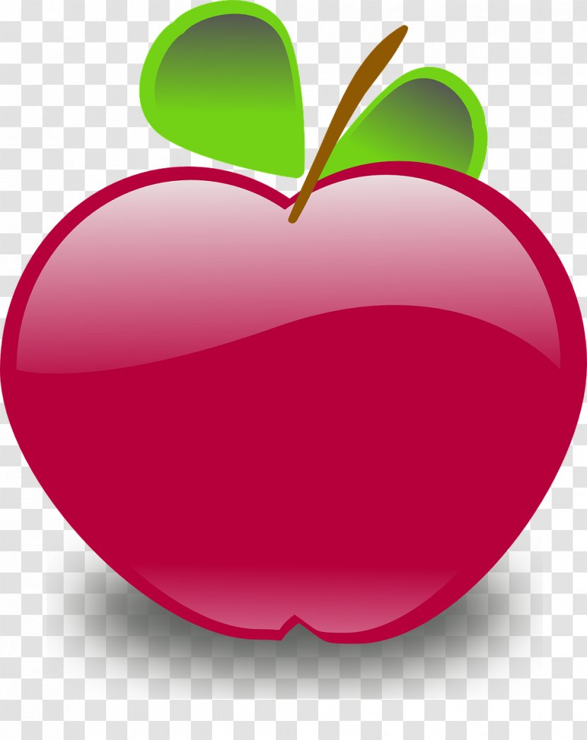 Apple Art Clip - Heart - Papaya Transparent PNG