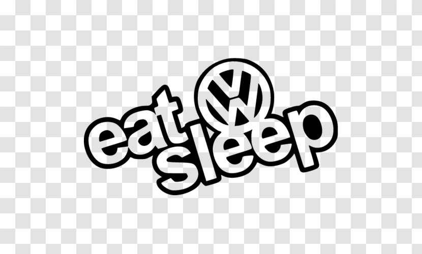 Volkswagen GTI Car Sticker Jetta - Text - Eat Sleep Transparent PNG