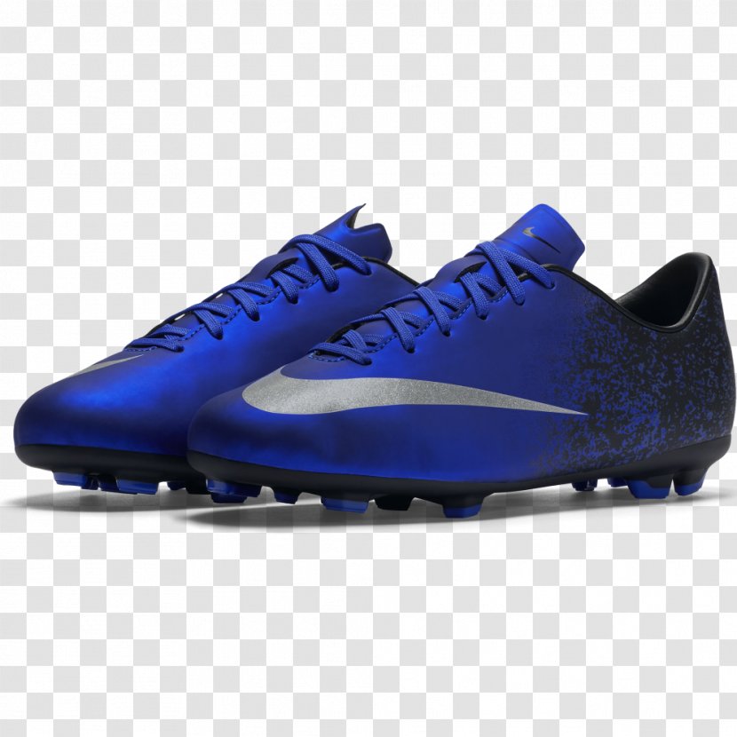 Nike Mercurial Vapor Football Boot Shoe Cleat - Electric Blue Transparent PNG