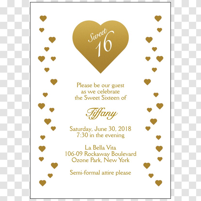 Wedding Invitation Naming Ceremony Sweet Sixteen Party Birthday - Frame Transparent PNG