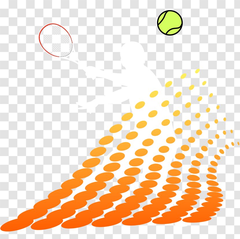 Silhouette Light 2012 Summer Olympics - Yellow - Tennis Player Transparent PNG