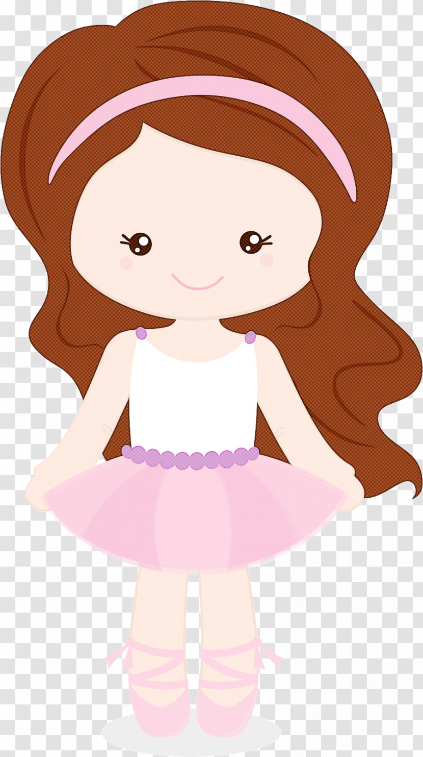 Cartoon Pink Cheek Brown Hair Toddler Transparent PNG