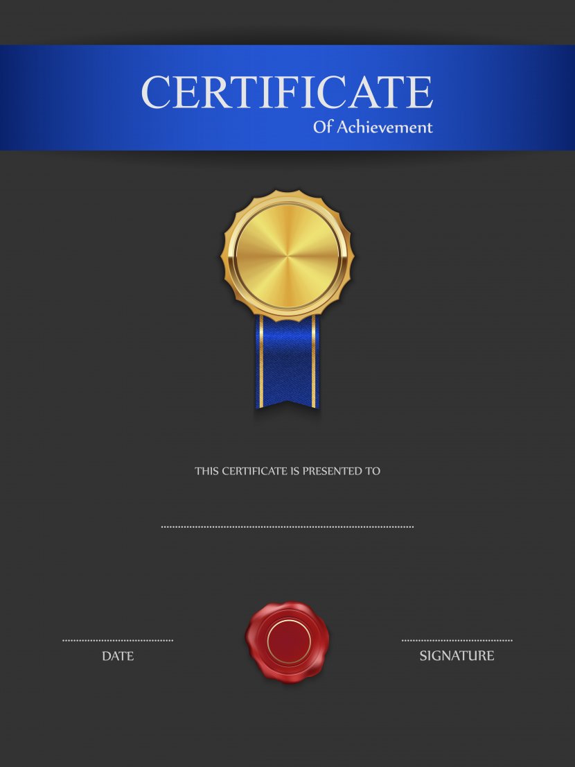 Black Blue Red Brown White Certificates - Brand - And Certificate Template Image Transparent PNG
