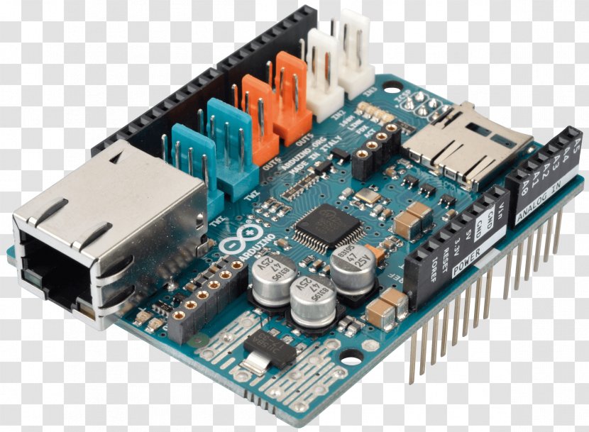 Microcontroller Electronic Component Electronics Circuit Engineering - Computer - Shield Arduino Transparent PNG
