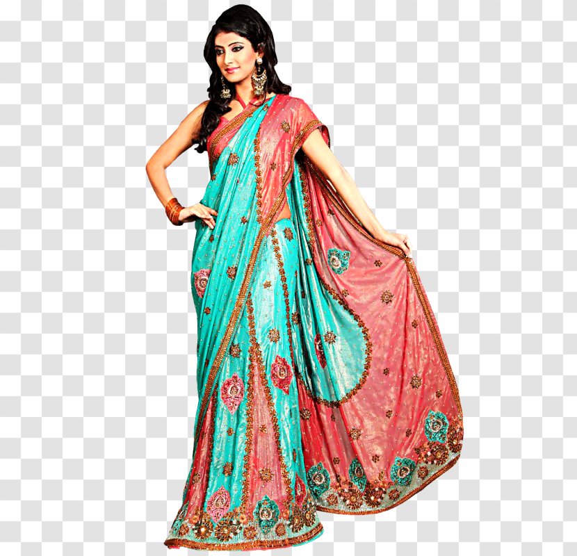 Clothing In India Folk Costume Sari - Bunad Transparent PNG