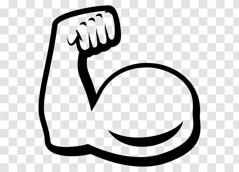 Emoji Muscle Biceps Arm Drawing - White Transparent PNG