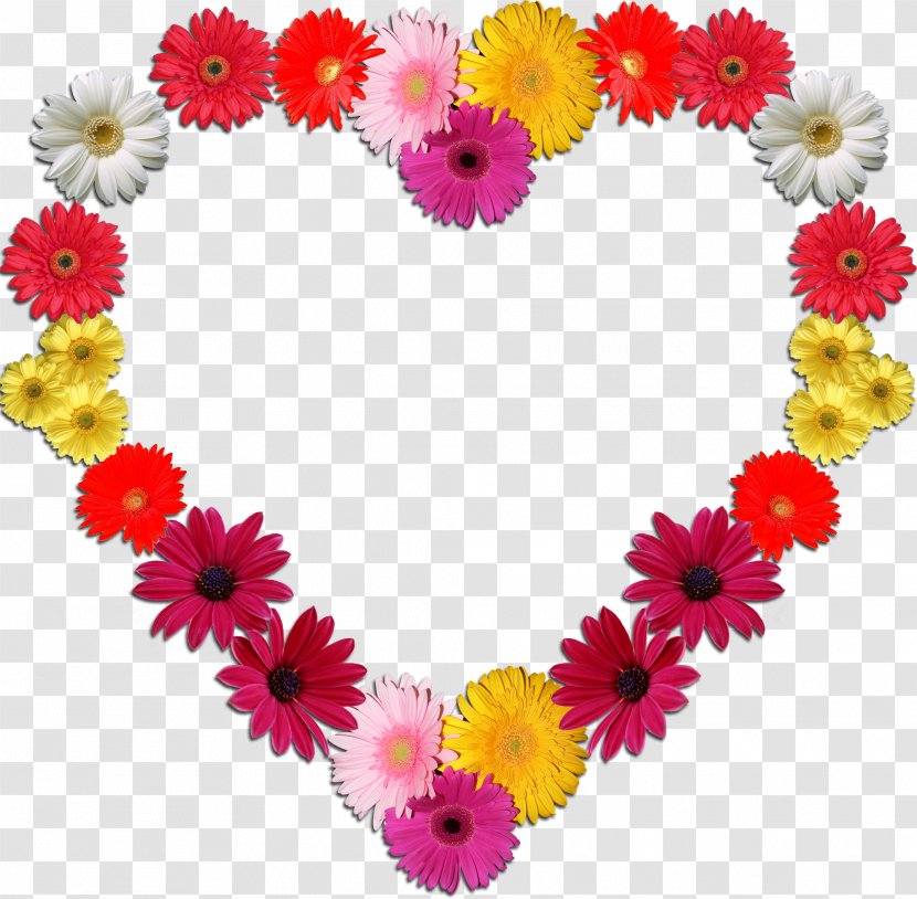 Heart Flower Picture Frames - Petal - Beads Transparent PNG