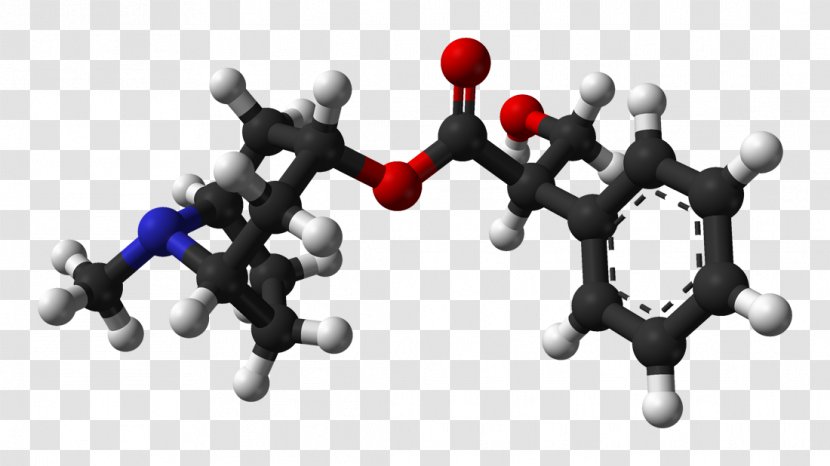 Atropine Isomer Ball-and-stick Model Hyoscyamine Pharmaceutical Drug - Nerve Agent - Mills Transparent PNG