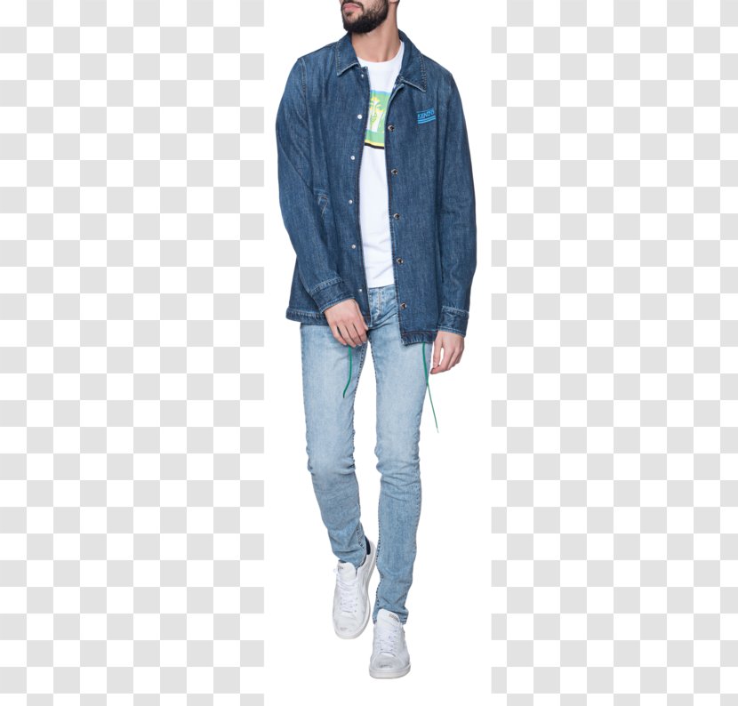 Jeans Denim Outerwear Jacket Sleeve - Model Transparent PNG