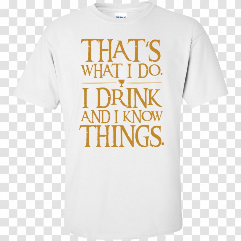 T-shirt Alcoholic Drink Beer Wine - Active Shirt - Game Of Thrones Tv Serial Transparent PNG