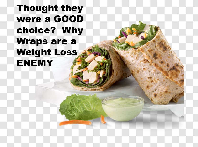 Wrap Chicken Sandwich Fast Food Chick-fil-A Weight Loss - Appetizer - Healthy Transparent PNG