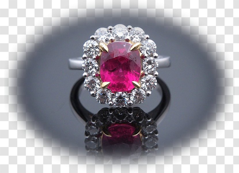 Ruby Ring Diamond Sapphire Jewellery - Body Jewelry Transparent PNG