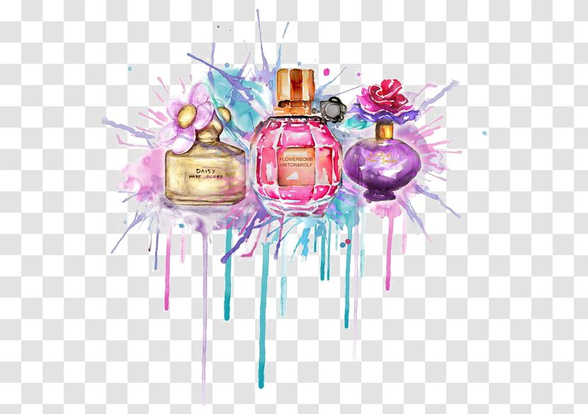 Chanel Coco Mademoiselle Perfume Drawing Illustration - Illustrator Transparent PNG