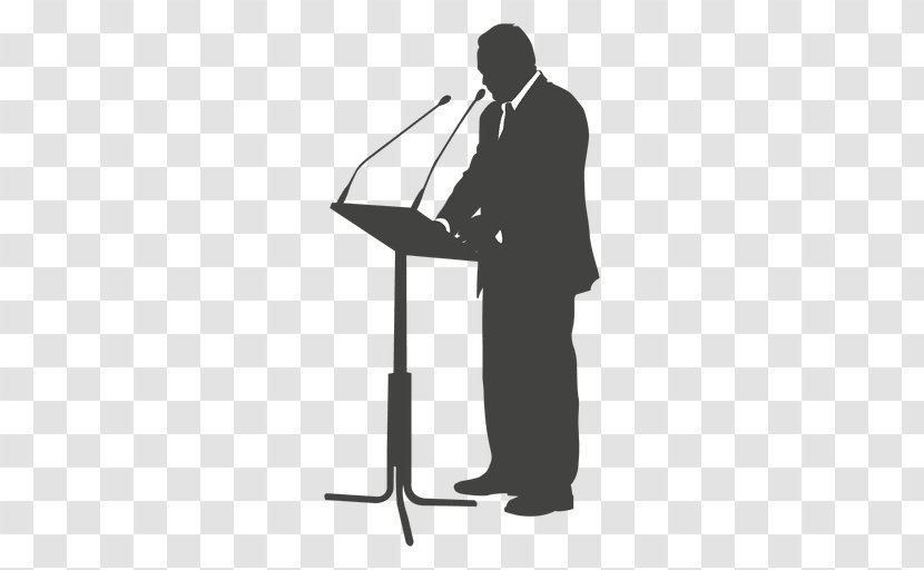 Silhouette Speech Businessperson - Art Transparent PNG