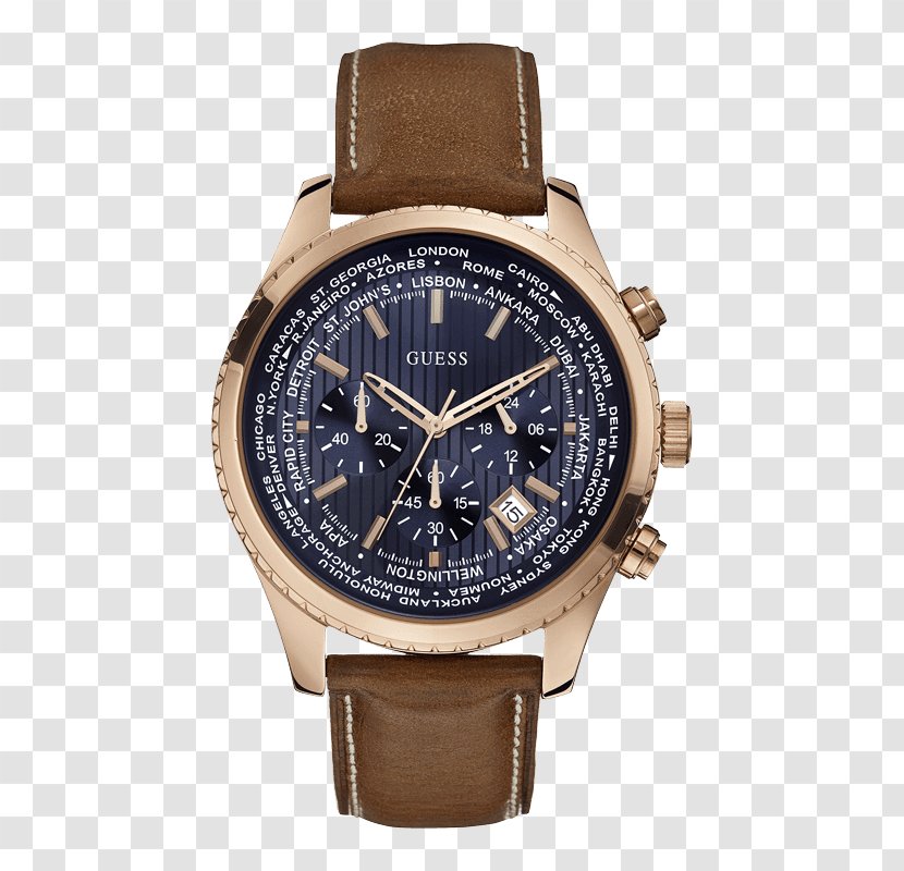 Chronograph Watch Strap Leather Transparent PNG