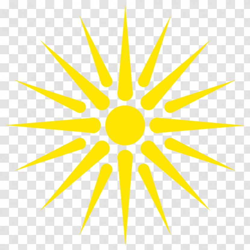 Flag Of The Republic Macedonia Vergina Sun - Yellow - Uruguay Transparent PNG